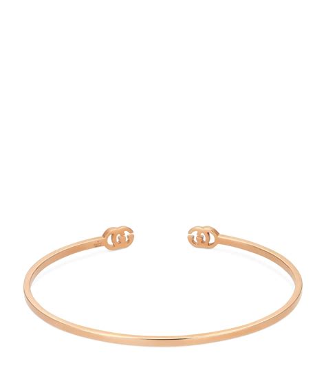 gucci yba481662002016|Gucci GG Running Rose Gold Cuff Bracelet .